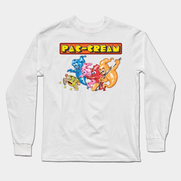 Pac-Cream Long Sleeve T-Shirt by Pigeon585